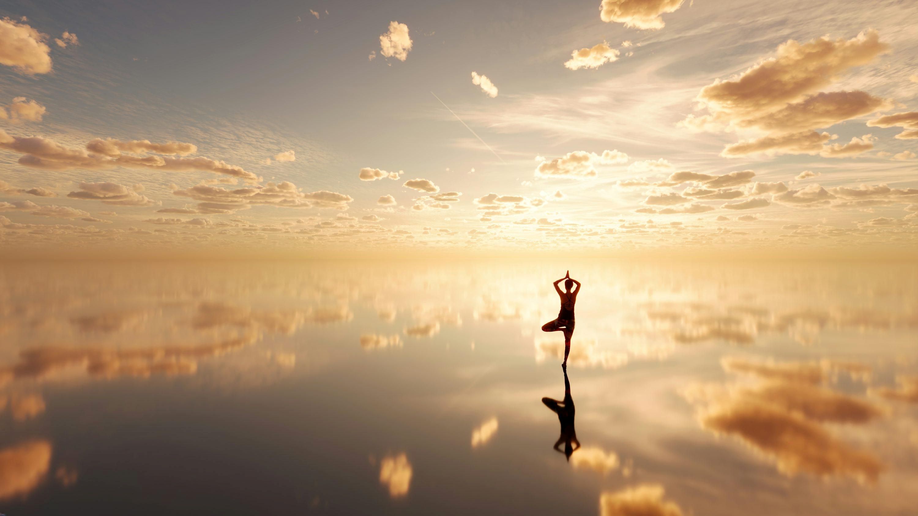 Yoga meditation class