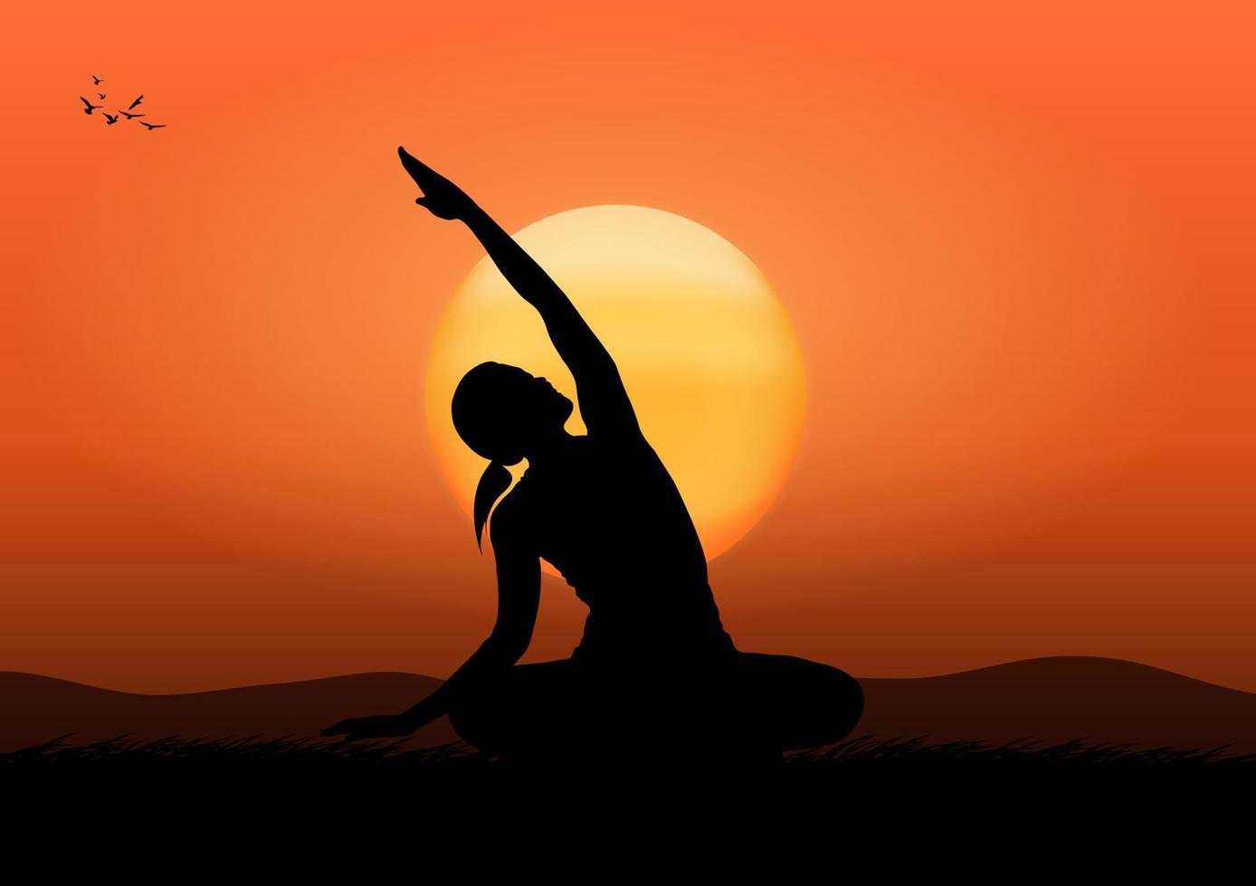 Dynamic yoga pose