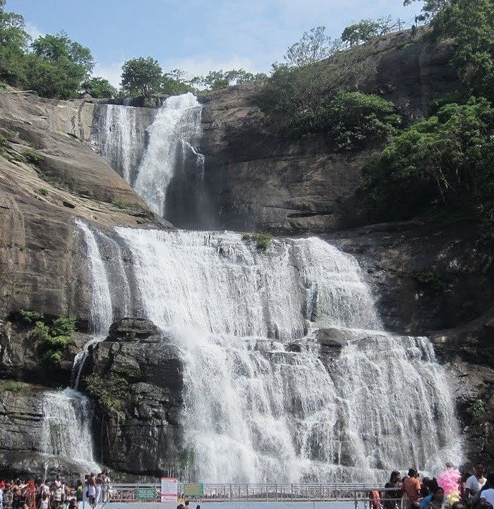 Beautiful view of Kalakkayam Waterfalls, Thiruvananthapuram 