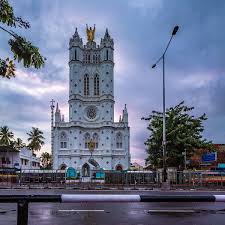 Beautiful view of St. Joseph's Latin Catholic Metropolitan Cathedral Thiruvananthapuram 