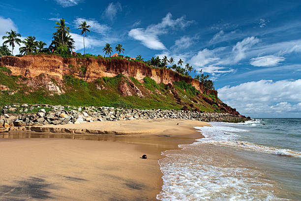 Beautiful view of Varkala Beach Thiruvananthapuram 